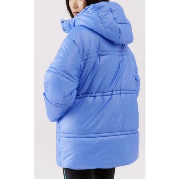 Urban Outfitters OB1649500 Women's Sz M Blue Hooded Oversized Puffer Jacket - Picture 16 of 16